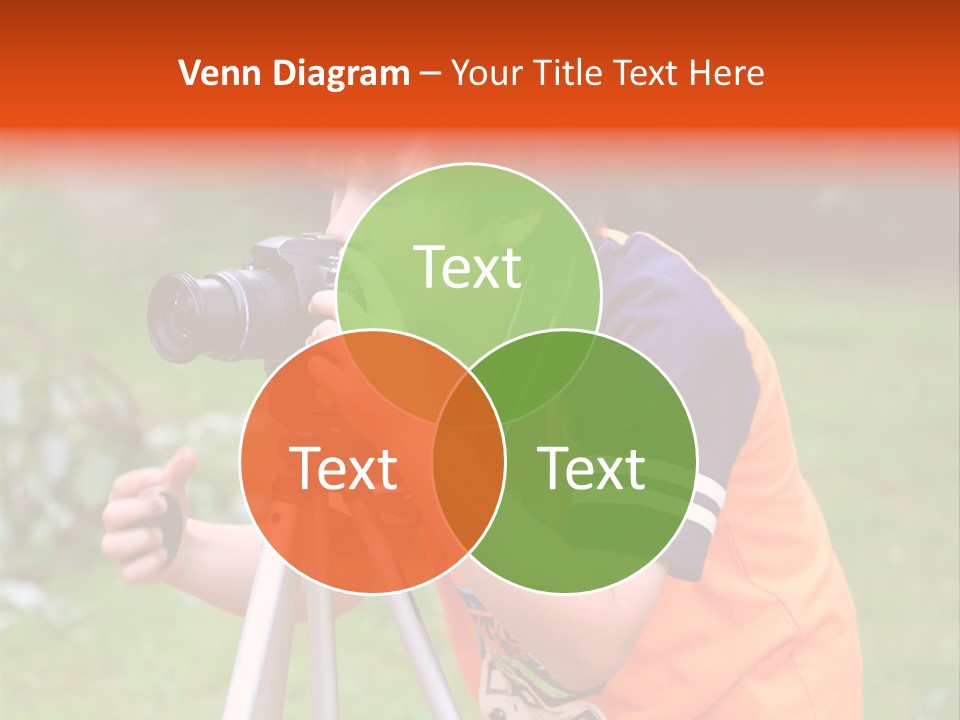 A Young Boy Taking A Picture With A Camera PowerPoint Template