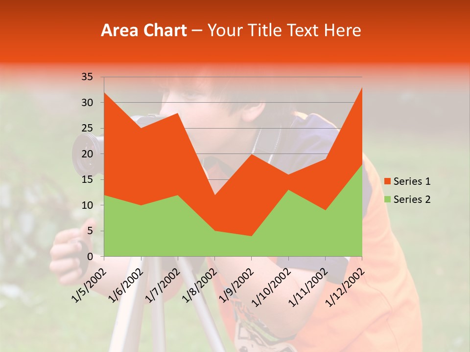 A Young Boy Taking A Picture With A Camera PowerPoint Template