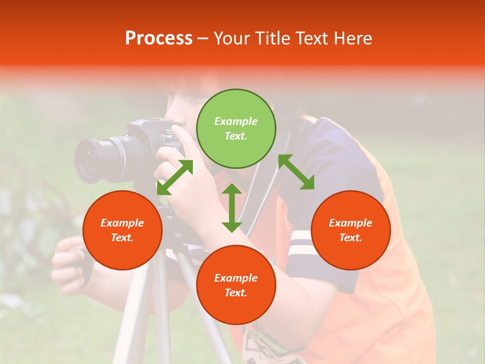 A Young Boy Taking A Picture With A Camera PowerPoint Template