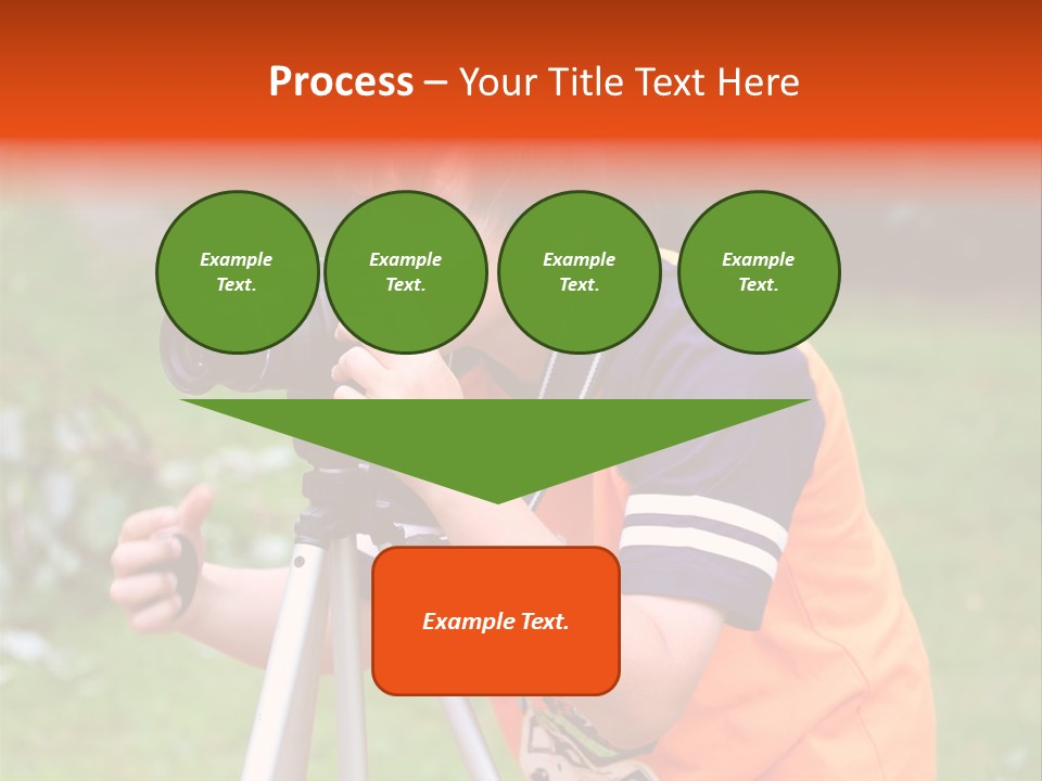 A Young Boy Taking A Picture With A Camera PowerPoint Template