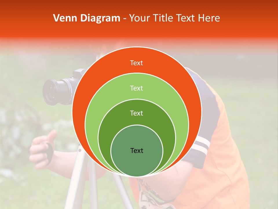 A Young Boy Taking A Picture With A Camera PowerPoint Template