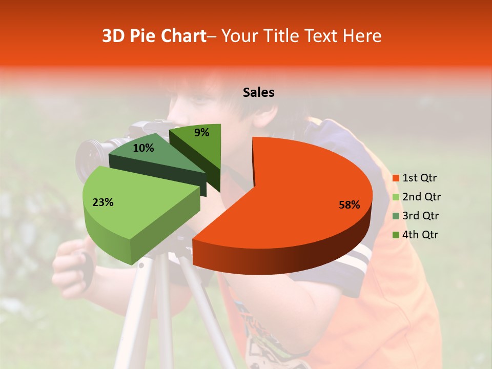 A Young Boy Taking A Picture With A Camera PowerPoint Template