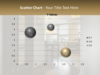 A Room With A Door And A Table In It PowerPoint Template