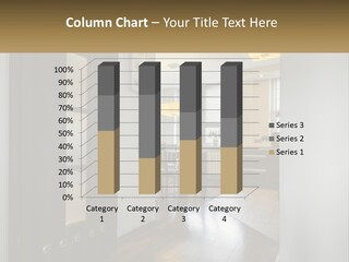 A Room With A Door And A Table In It PowerPoint Template