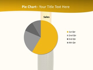 A Hammer With A Yellow Handle On A White Background PowerPoint Template