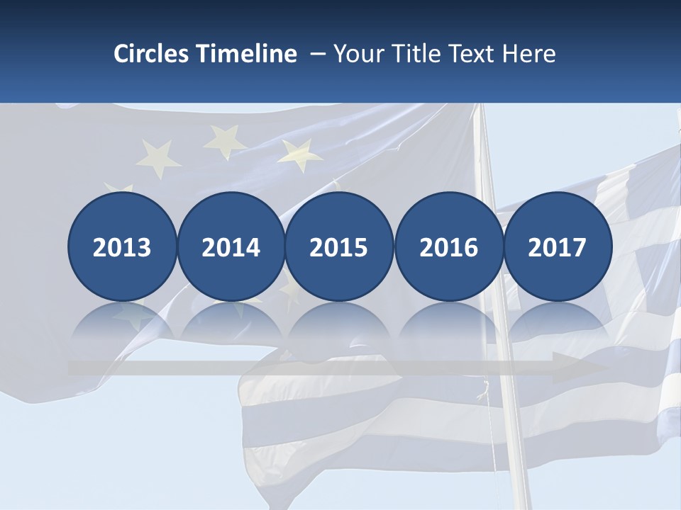 Two Flags Are Flying In The Wind With A Blue Sky In The Background PowerPoint Template