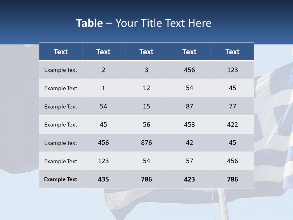 Two Flags Are Flying In The Wind With A Blue Sky In The Background PowerPoint Template