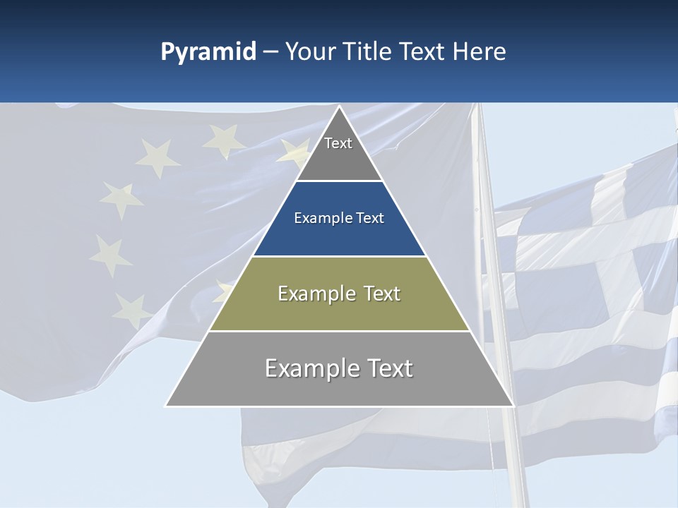 Two Flags Are Flying In The Wind With A Blue Sky In The Background PowerPoint Template