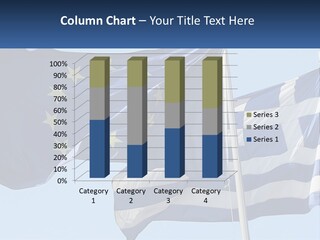 Two Flags Are Flying In The Wind With A Blue Sky In The Background PowerPoint Template