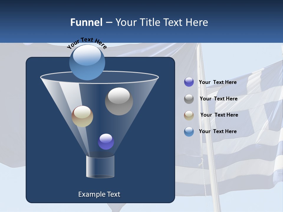 Two Flags Are Flying In The Wind With A Blue Sky In The Background PowerPoint Template