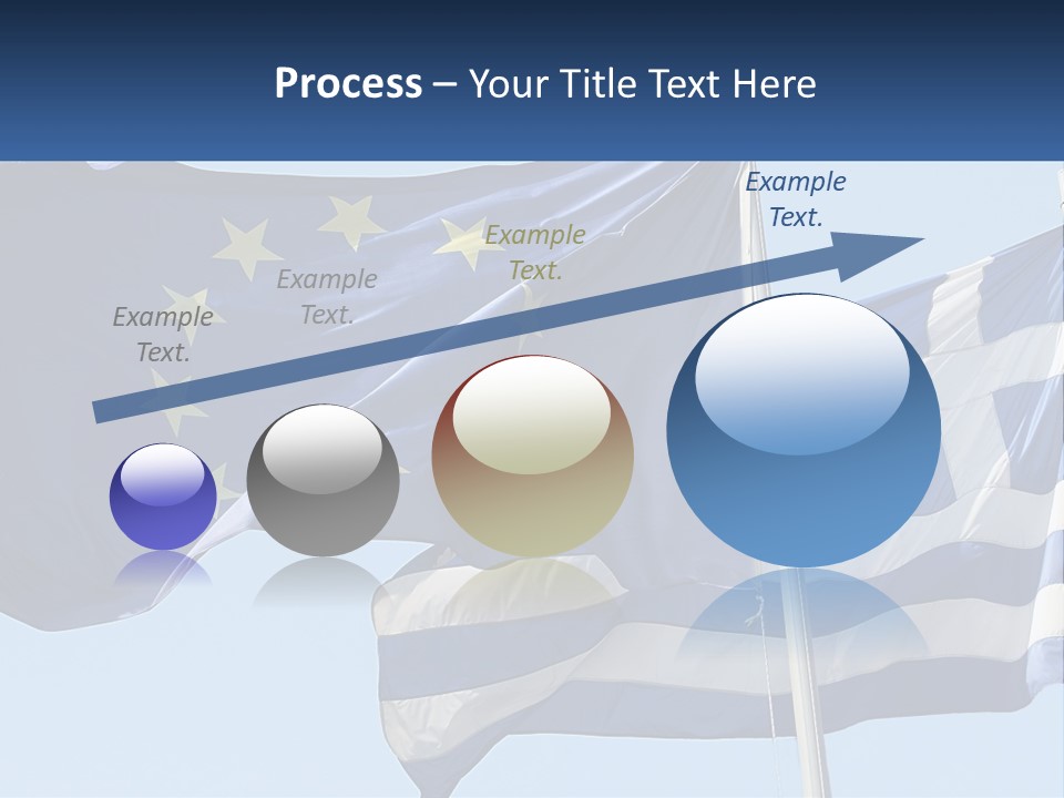 Two Flags Are Flying In The Wind With A Blue Sky In The Background PowerPoint Template