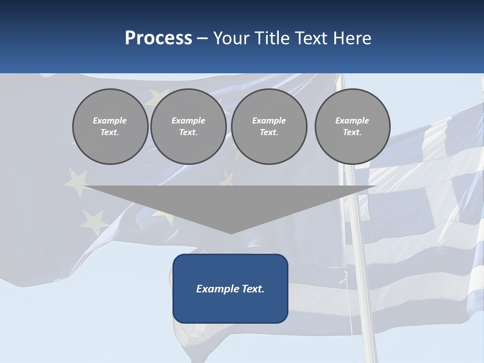 Two Flags Are Flying In The Wind With A Blue Sky In The Background PowerPoint Template