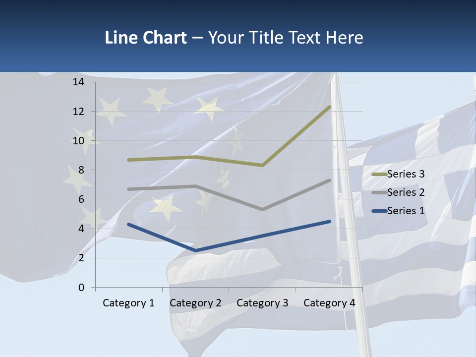 Two Flags Are Flying In The Wind With A Blue Sky In The Background PowerPoint Template