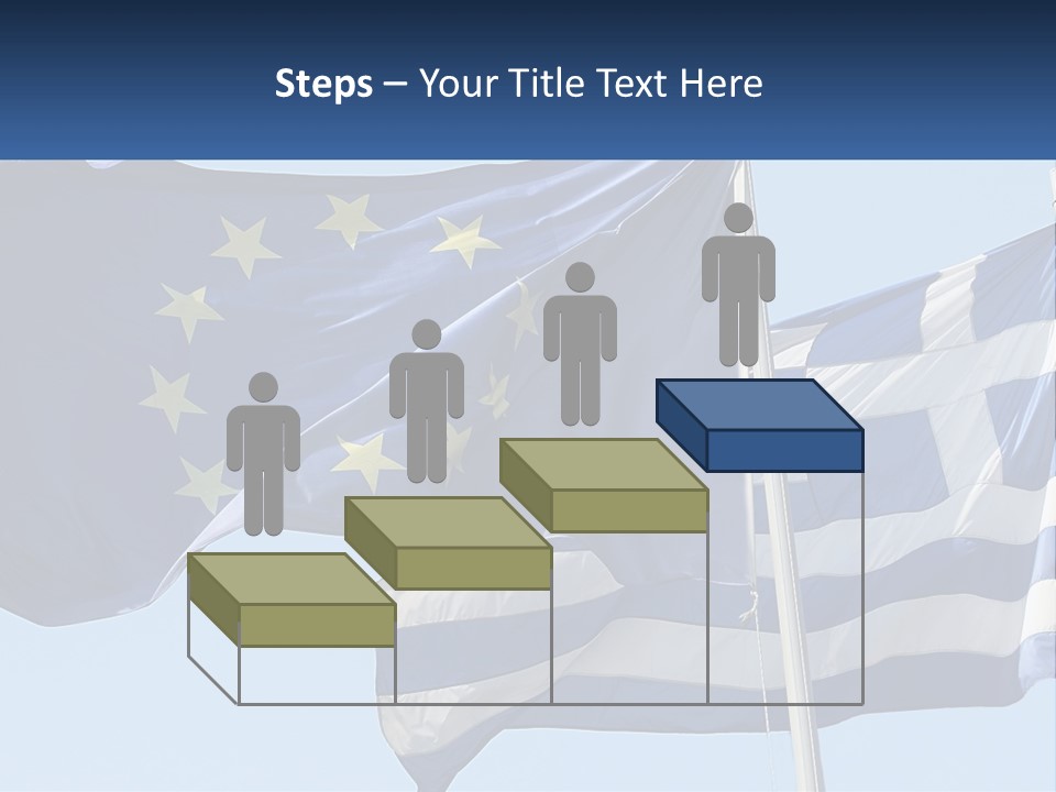 Two Flags Are Flying In The Wind With A Blue Sky In The Background PowerPoint Template