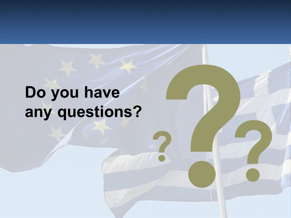 Two Flags Are Flying In The Wind With A Blue Sky In The Background PowerPoint Template