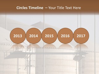 A Power Plant With A Sign In Front Of It PowerPoint Template