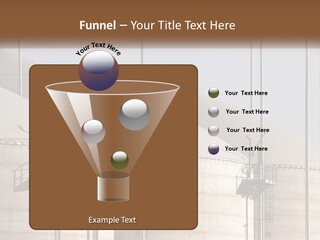 A Power Plant With A Sign In Front Of It PowerPoint Template