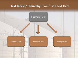 A Power Plant With A Sign In Front Of It PowerPoint Template