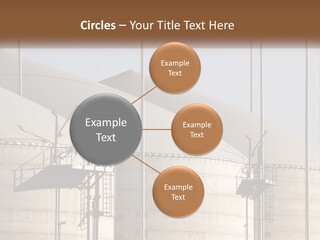 A Power Plant With A Sign In Front Of It PowerPoint Template