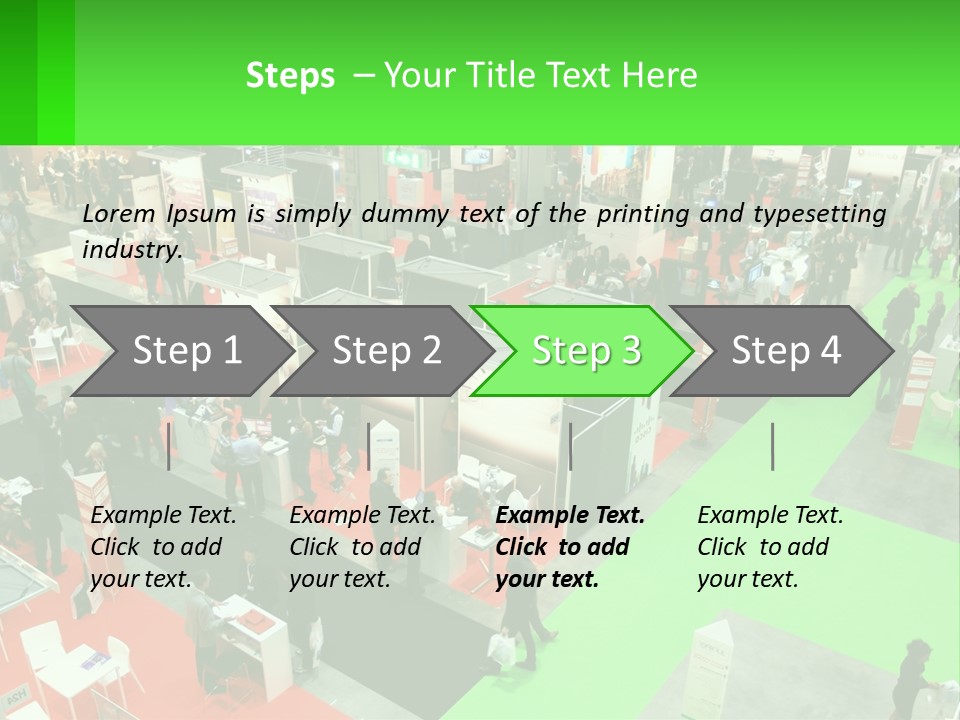 A Large Group Of People Standing Around A Booth PowerPoint Template