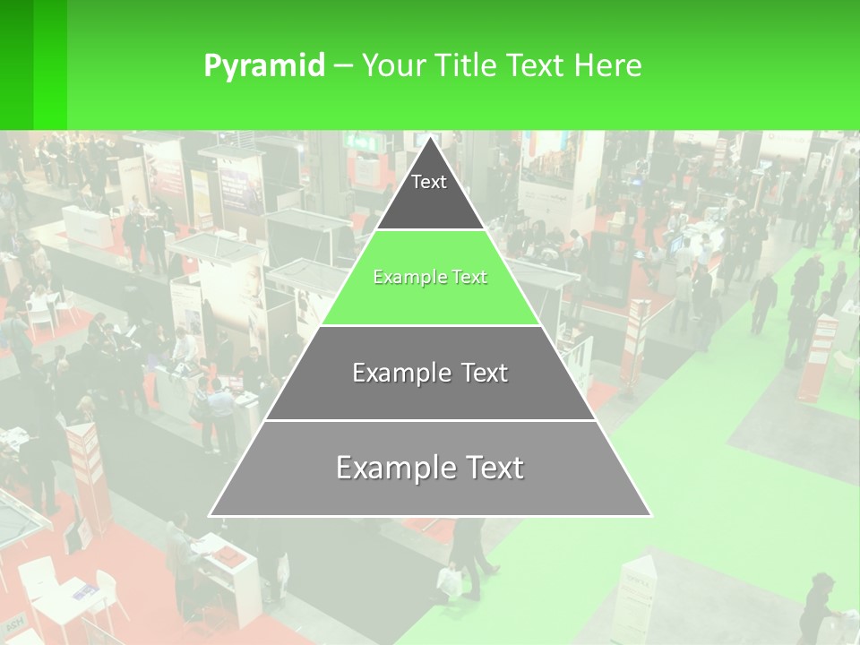 A Large Group Of People Standing Around A Booth PowerPoint Template