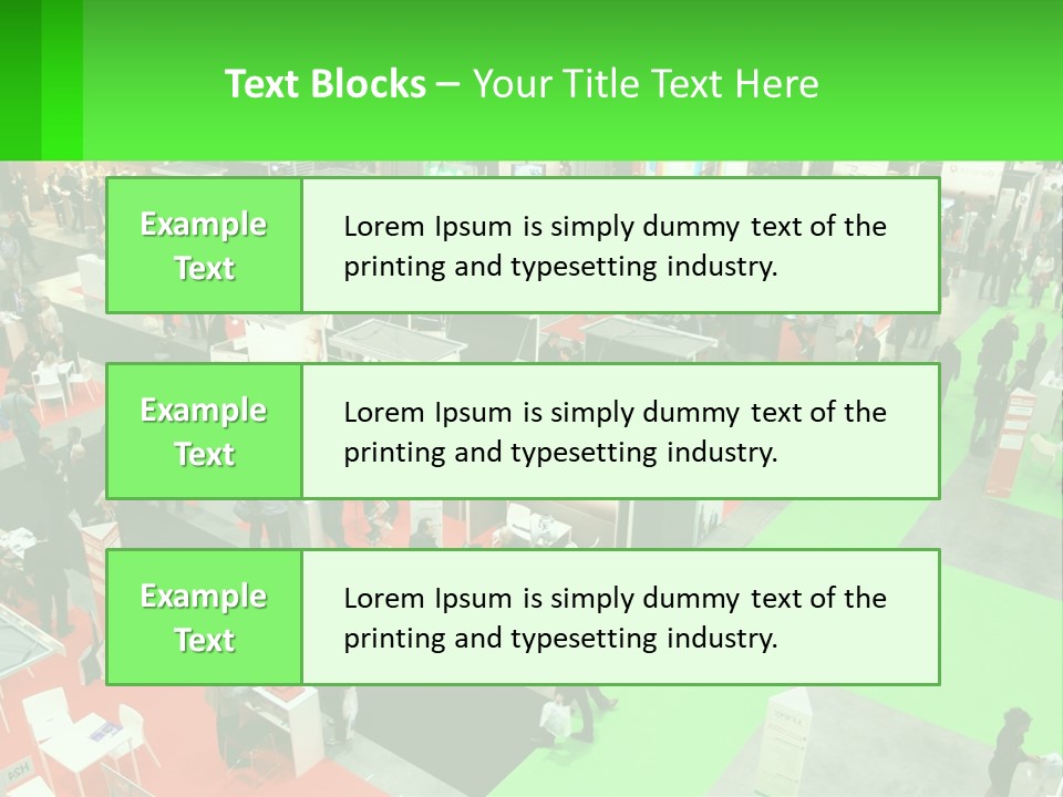A Large Group Of People Standing Around A Booth PowerPoint Template
