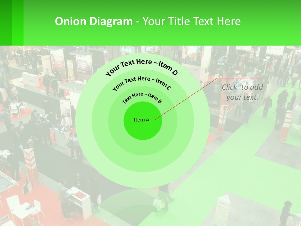 A Large Group Of People Standing Around A Booth PowerPoint Template