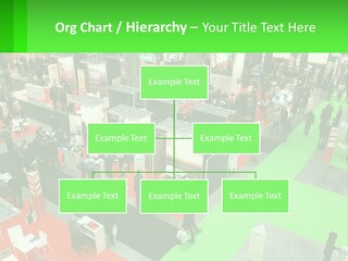 A Large Group Of People Standing Around A Booth PowerPoint Template