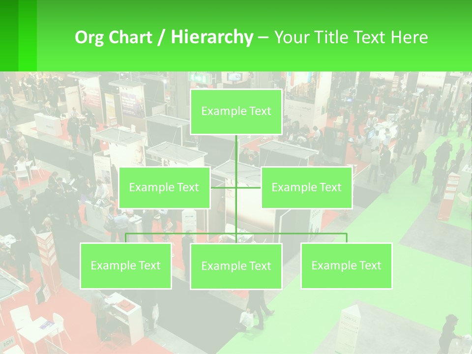 A Large Group Of People Standing Around A Booth PowerPoint Template