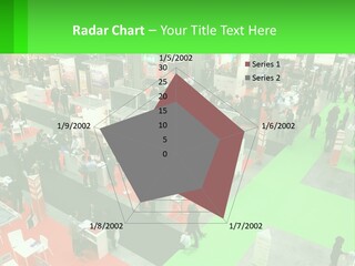 A Large Group Of People Standing Around A Booth PowerPoint Template