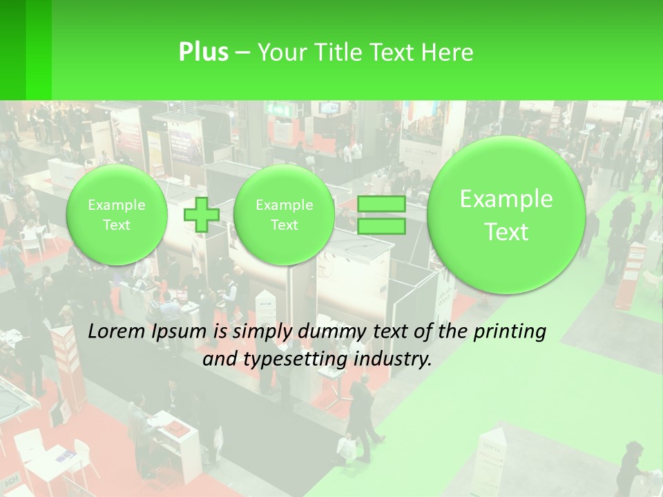 A Large Group Of People Standing Around A Booth PowerPoint Template