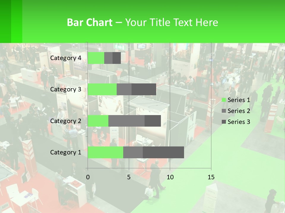 A Large Group Of People Standing Around A Booth PowerPoint Template