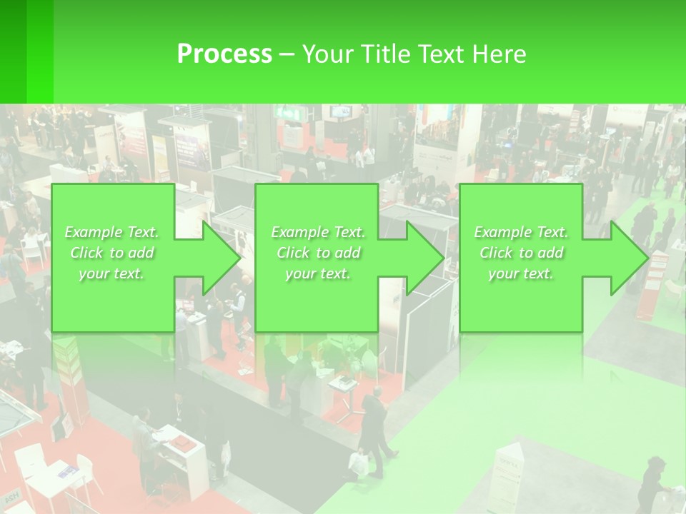 A Large Group Of People Standing Around A Booth PowerPoint Template