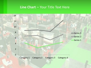A Large Group Of People Standing Around A Booth PowerPoint Template