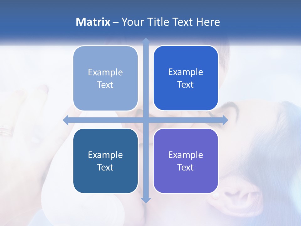 A Woman Holding A Baby In Her Arms PowerPoint Template