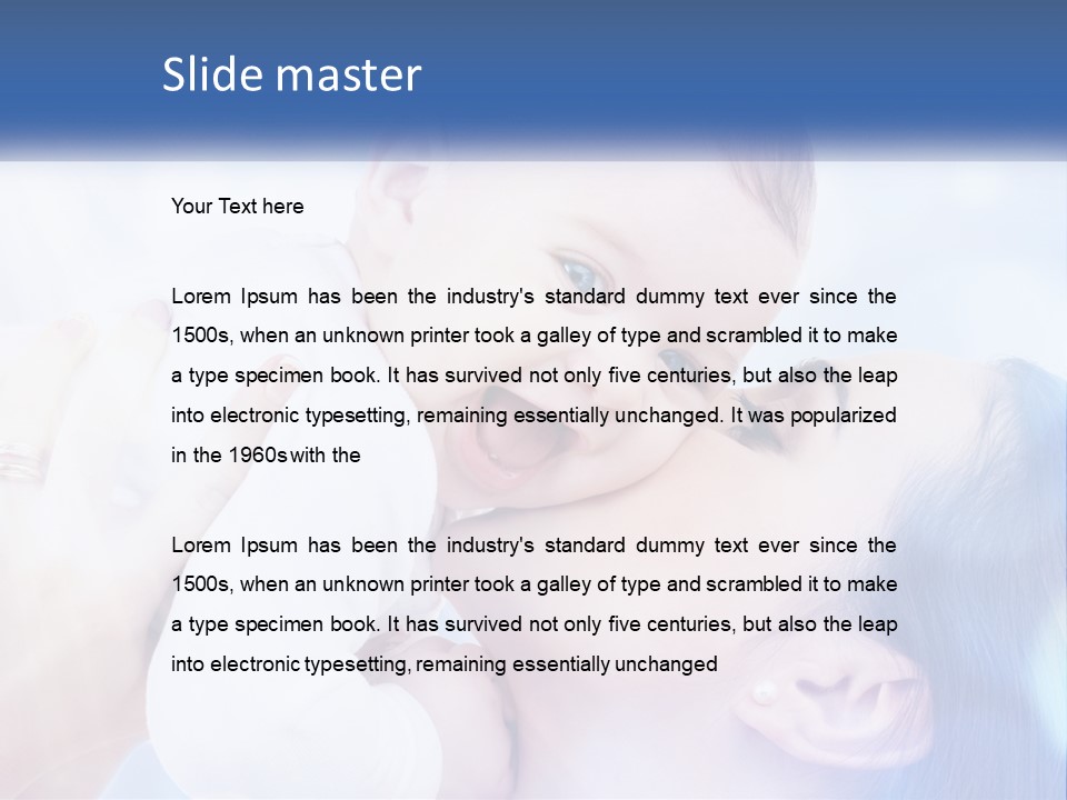 A Woman Holding A Baby In Her Arms PowerPoint Template