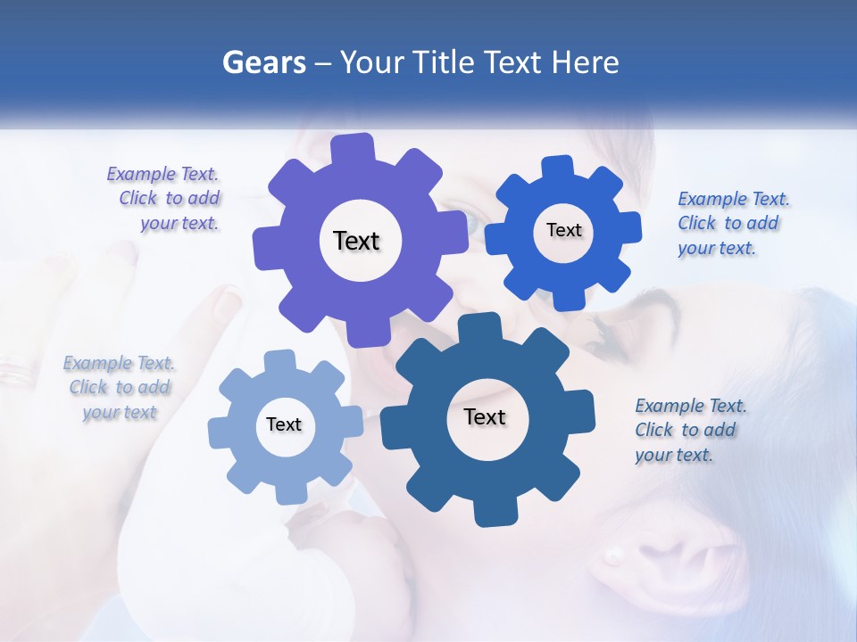 A Woman Holding A Baby In Her Arms PowerPoint Template