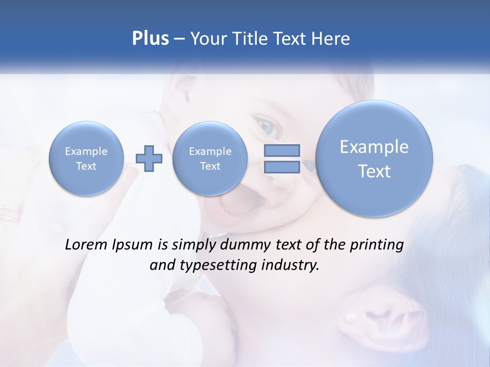 A Woman Holding A Baby In Her Arms PowerPoint Template