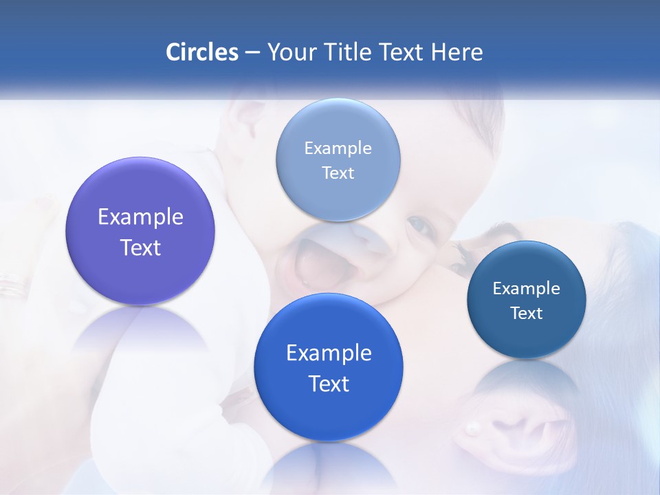 A Woman Holding A Baby In Her Arms PowerPoint Template