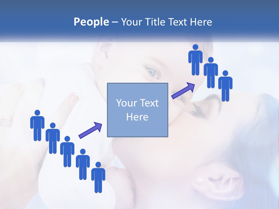 A Woman Holding A Baby In Her Arms PowerPoint Template