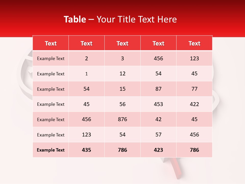 A Red And White Brain With A Red Banner PowerPoint Template