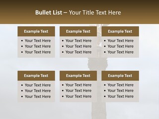 A Statue On Top Of A Pillar With A Golden Angel On Top PowerPoint Template