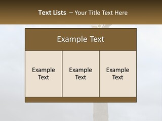 A Statue On Top Of A Pillar With A Golden Angel On Top PowerPoint Template