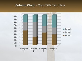 A Statue On Top Of A Pillar With A Golden Angel On Top PowerPoint Template