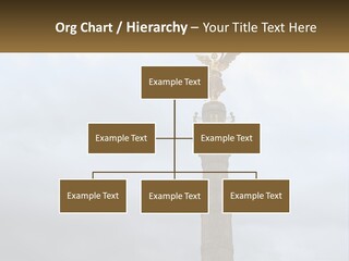 A Statue On Top Of A Pillar With A Golden Angel On Top PowerPoint Template