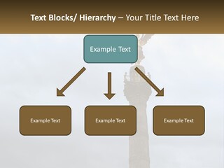 A Statue On Top Of A Pillar With A Golden Angel On Top PowerPoint Template