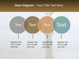A Statue On Top Of A Pillar With A Golden Angel On Top PowerPoint Template