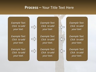 A Statue On Top Of A Pillar With A Golden Angel On Top PowerPoint Template