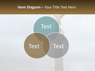 A Statue On Top Of A Pillar With A Golden Angel On Top PowerPoint Template