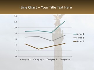 A Statue On Top Of A Pillar With A Golden Angel On Top PowerPoint Template